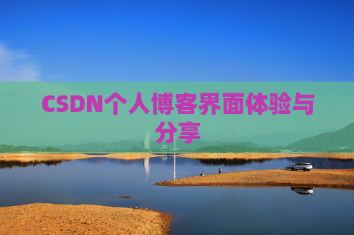 CSDN个人博客界面体验与分享